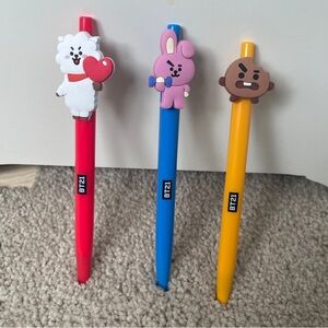 BT21 Pens (RJ, Cooky, Shooky)
